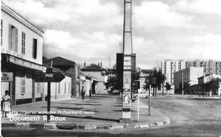 Réghaia :centre ville (café du roulage) Groupe d'immeubles(l'Arm'af) vers la base aérienne